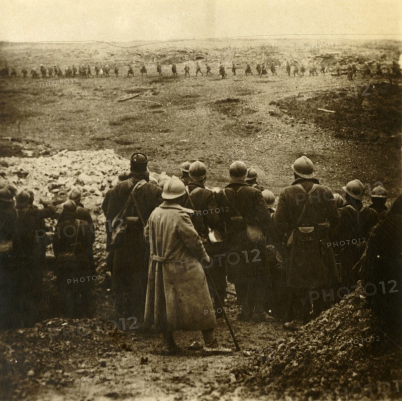 Attack at Douaumont, northern France, December 1916. Artist: Unknown.