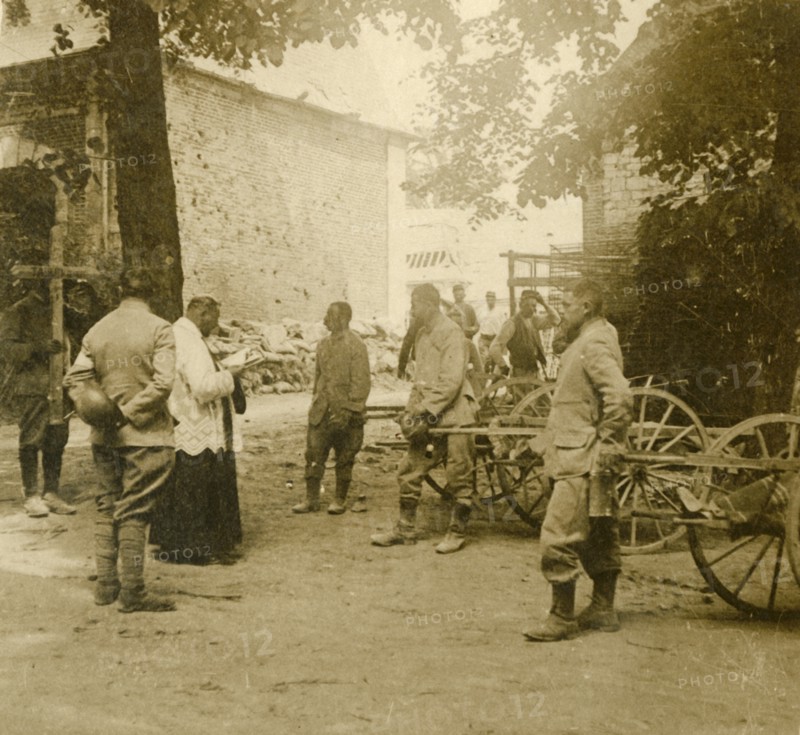 Priest saying mass in the open air, c1914-c1918. Artist: Unknown.