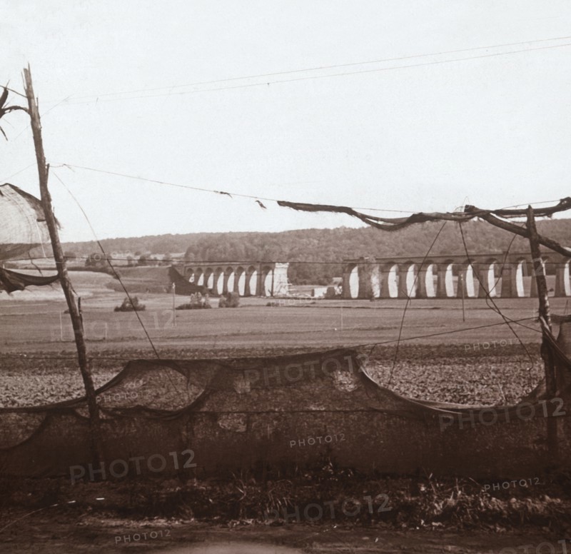 Dannemarie Viaduct, northern France, c1914-c1918. Artist: Unknown.