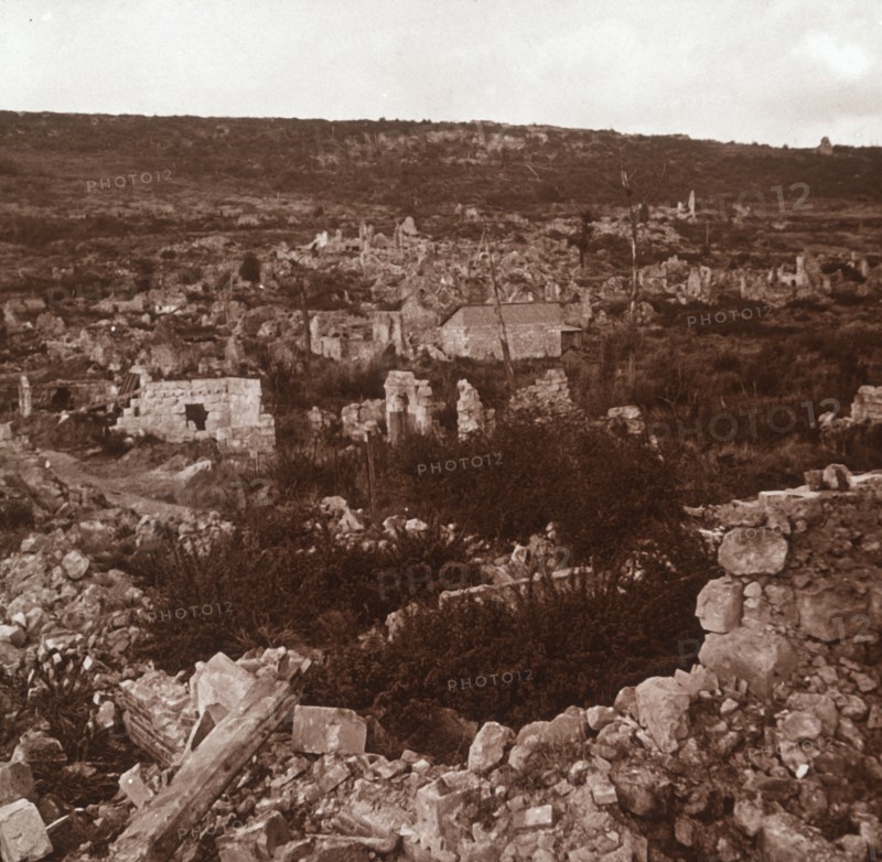 Ruins, Anizy-le-Château, northern France, c1914-c1918. Artist: Unknown.