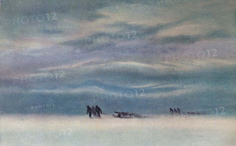 'Sledging', 1911, (1913). Artist: Edward Wilson.