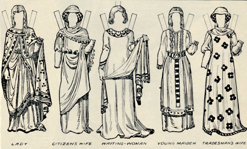 'The Gallery of British Costume: What Men and Women Wore In Henry III's Time', c1934. Artist: Unknown.