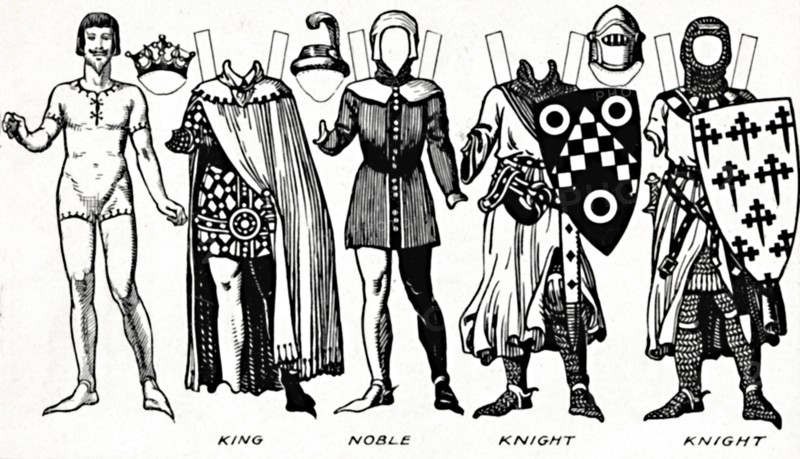 'The Gallery of British Costume: Dress Worn in the Reign of the First Edward', c1934. Artist: Unknown.