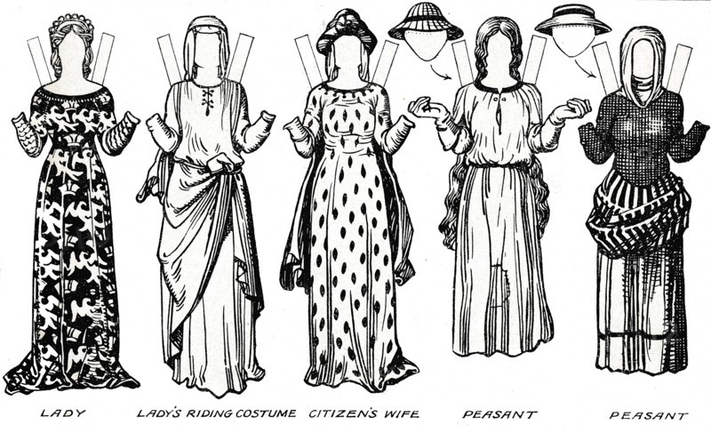 'The Gallery of British Costume: Dress Worn in the Reign of the First Edward', c1934. Artist: Unknown.