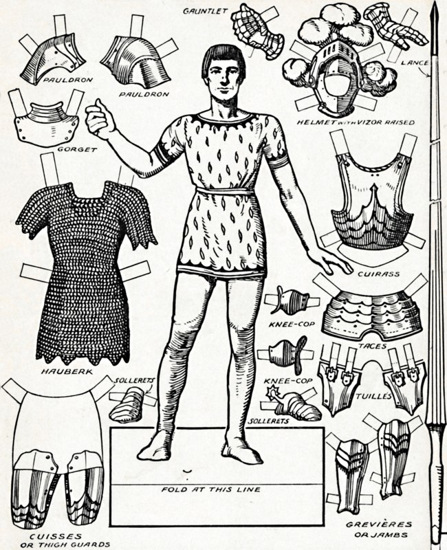 'All The Gorgeous Panoply of A Knight with the Various Parts of His Armour', c1934. Artist: Unknown.
