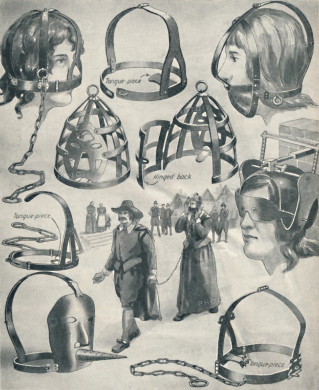 'An Iron Bridle for a Scold's Tongue', c1934. Artist: Unknown.