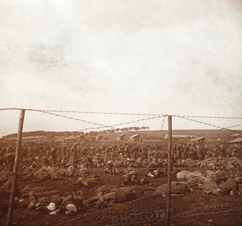 Prison camp, c1914-c1918. Artist: Unknown.