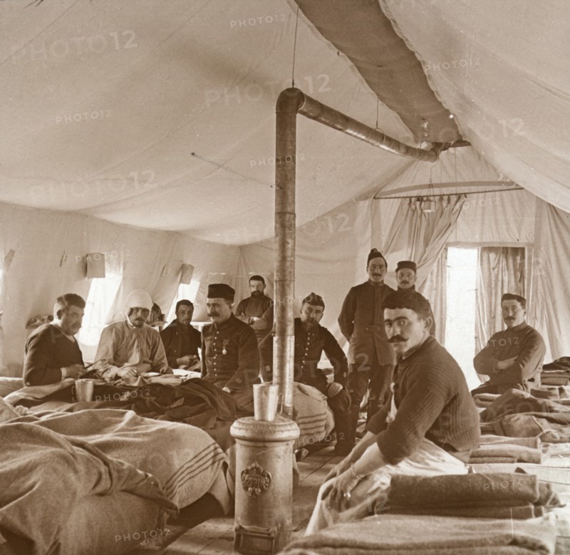 Hospital, Suippes, Somme, northern France, c1914-c1918. Artist: Unknown.