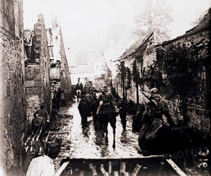 Prisoners of war, Bucy-le-Long, northern France, c1914-c1918. Artist: Unknown.
