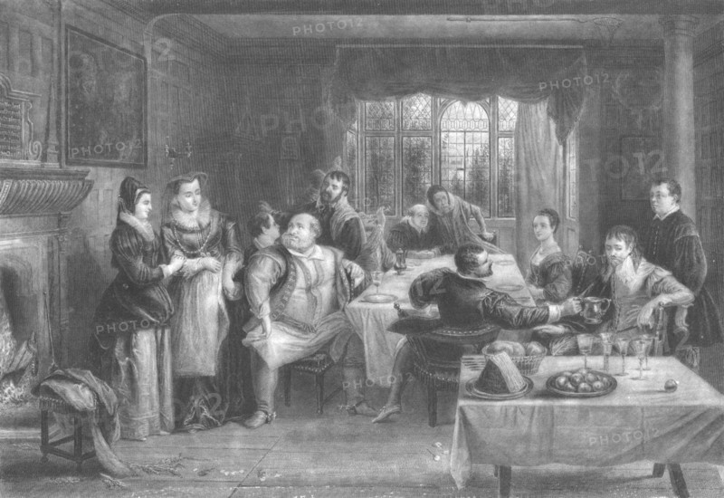 'Falstaff and His Friends', 1868.  Artist: William Greatbach.