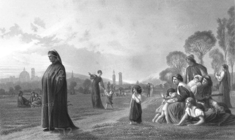Dante, (19th century). Artist: Unknown.