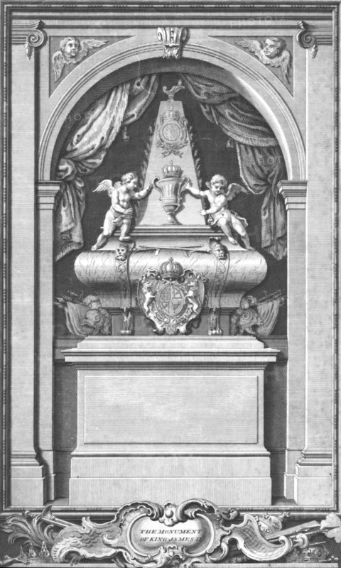 'The Monument of King James II. Erected in...Paris in the year 1703.', c1753. Artist: Unknown.
