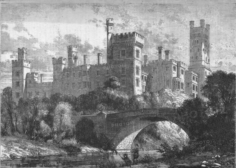Lismore Castle, Ireland, c1850s. Artist: Orrin Smith.