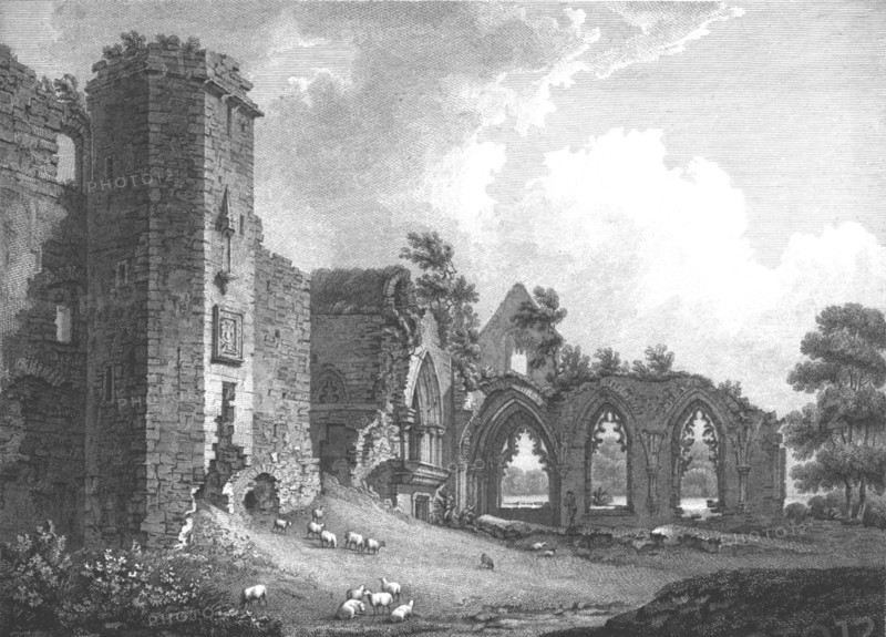The College of Lincluden, Dumfries, Scotland, c1782. Artists: William Byrne, Thomas Medland.