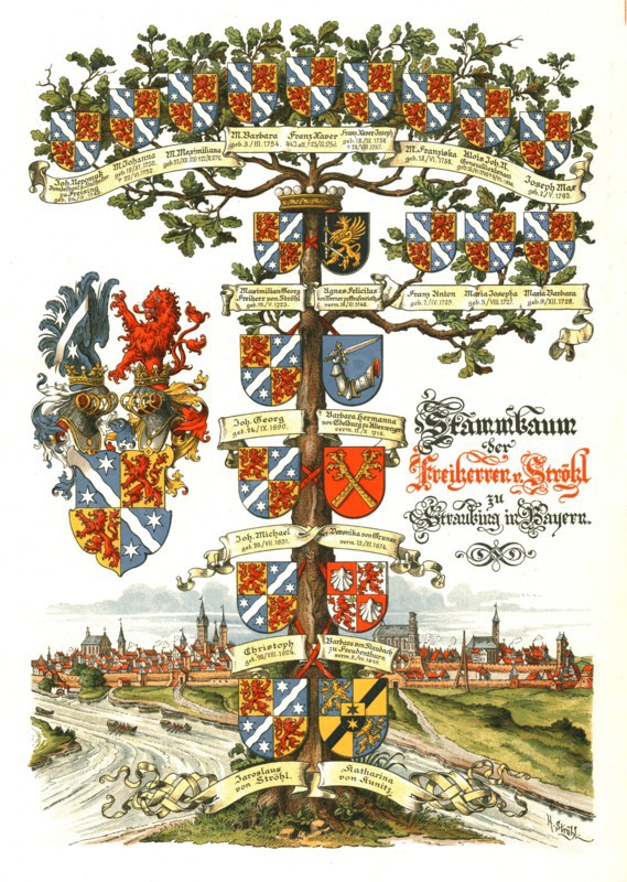 Strohl Heraldic Tree. Artist: H Strohl.