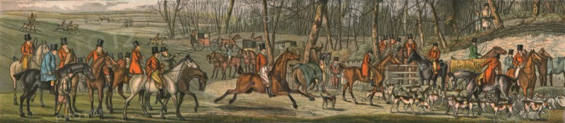 The Hunt - The Meet, 1820, (1890).  Artist: Henry Thomas Alken.