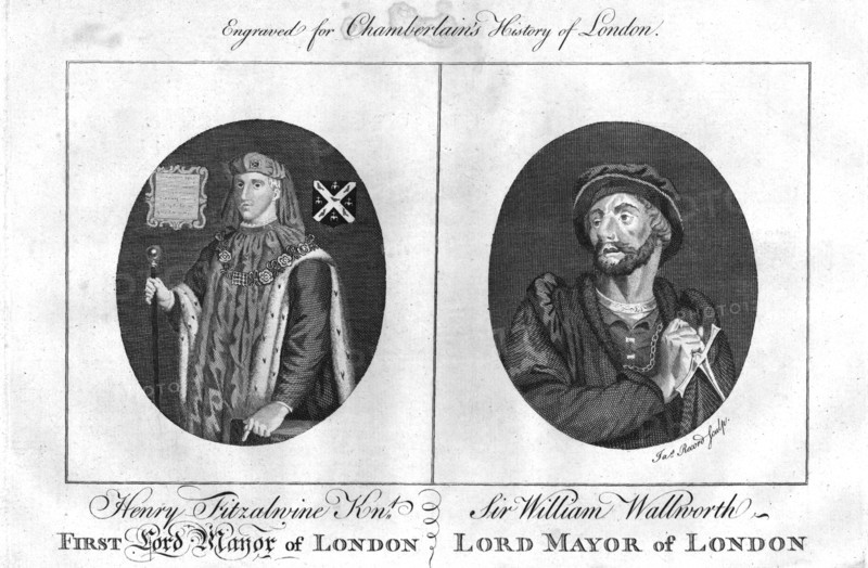 Lord Mayors of London, (c1784). Artist: James Record.