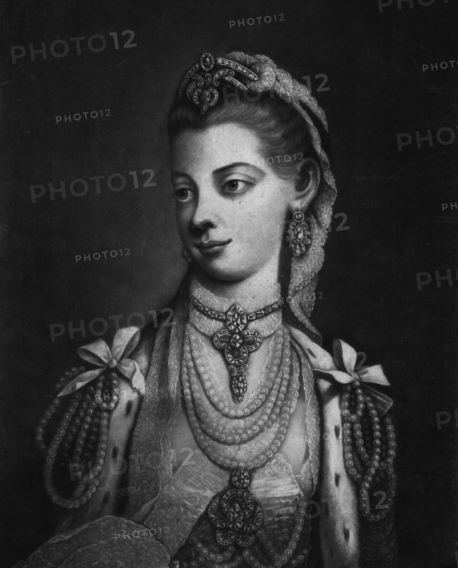 'Her Most Excellent Majesty Charlotte Queen of Great Britain', 1762. Artist: William Pether.