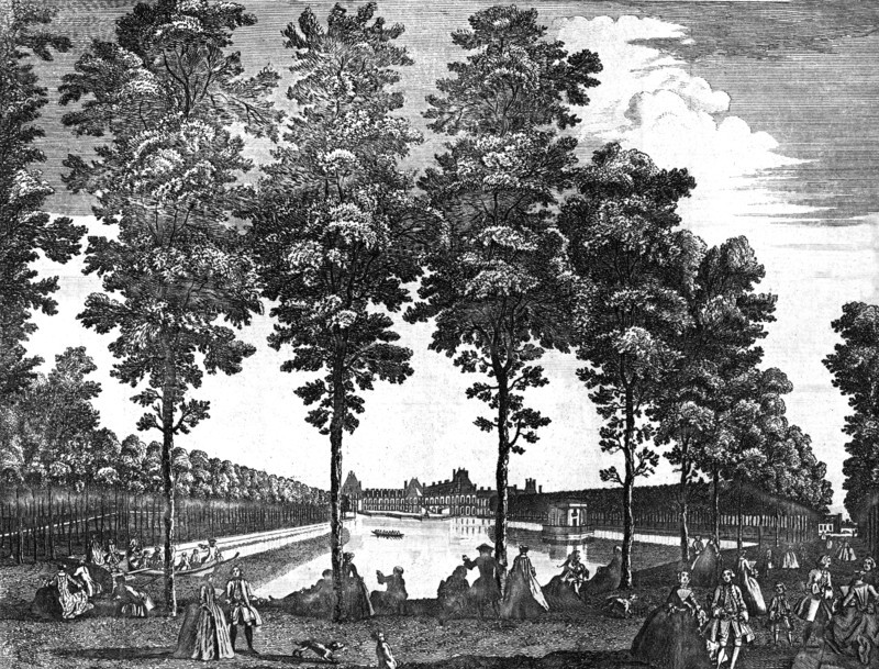 Royal Palace of Fontainebleau, France, 1750. Artist: Unknown.
