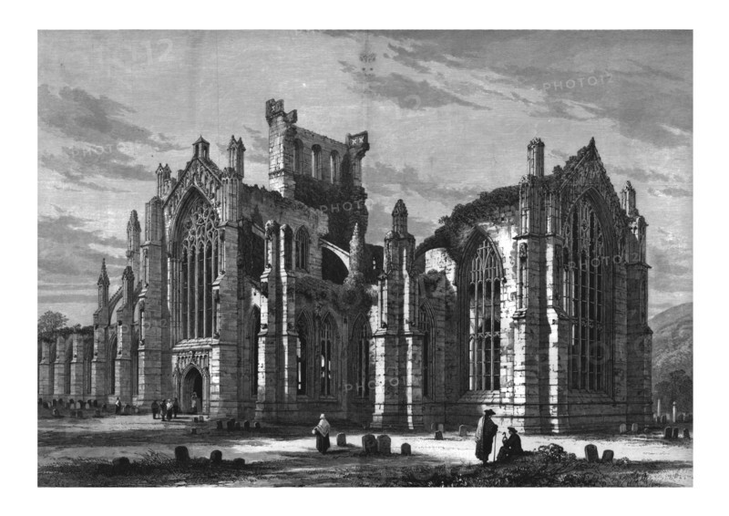 Melrose Abbey. Artist: Unknown.