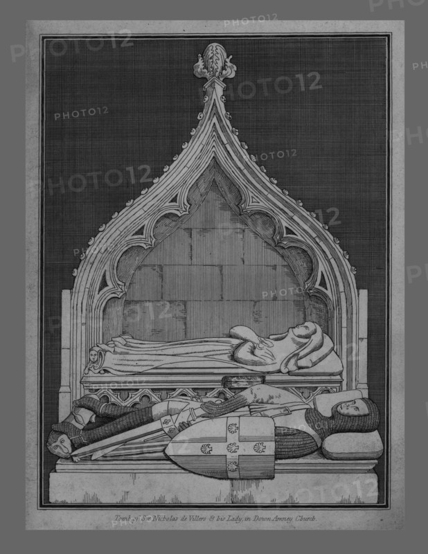 Tomb of Sir Nicholas de Villers. Artist: Unknown.
