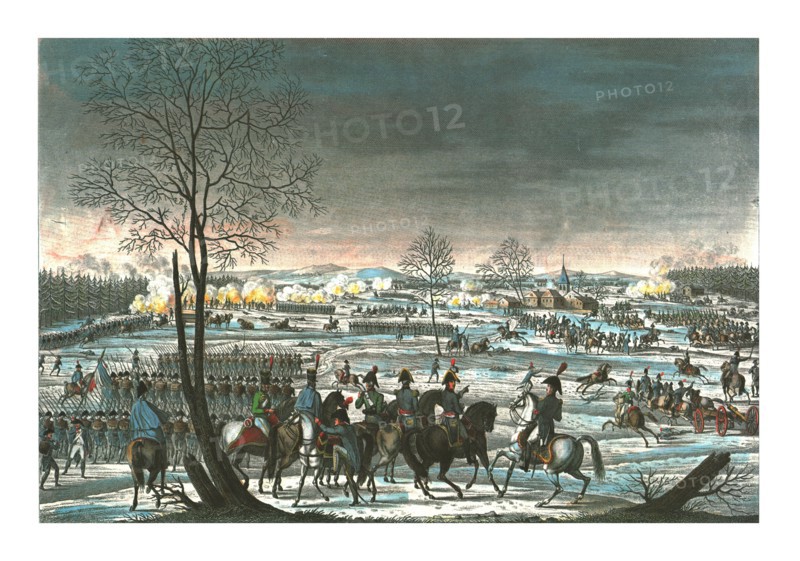 Battle near Hohenlinden, 3 December 1800, c1850).  Artist: Edme Bovinet.