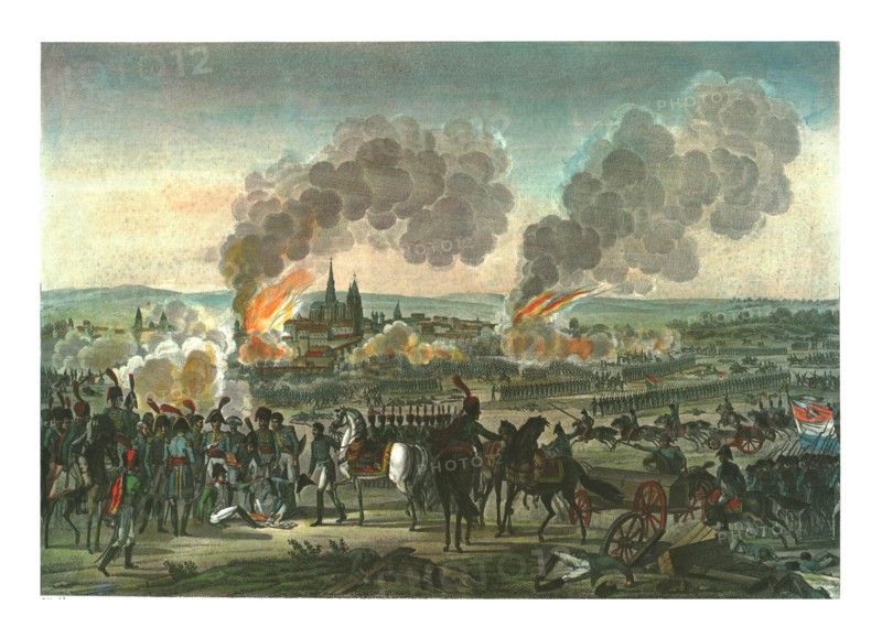 Conquest of Ratisbon, 23 April 1809, (c1850). Artist: Francois Pigeot.