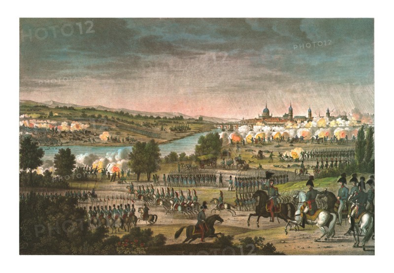 Battle of Dresden, 26 August 1813, (c1850). Artists: François-Louis Couché, Edme Bovinet.
