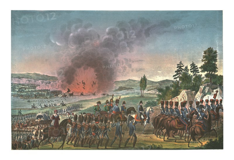 Retreat of the French after the battle of Leipzig, 19 October 1813, (c1850). Artists: Francois Pigeot, François-Louis Couché.