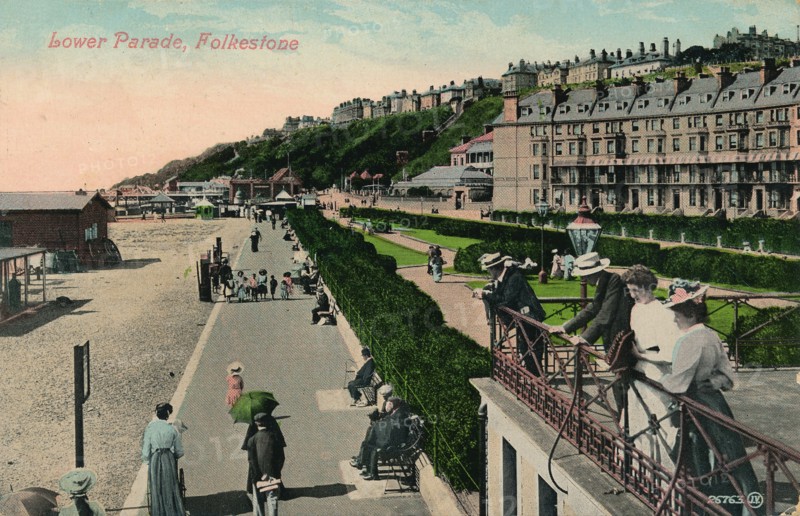 'Lower Parade, Folkestone', late 19th-early 20th century. Artist: Unknown.