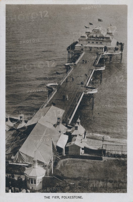 'The Pier, Folkestone', late 19th-early 20th century. Artist: Unknown.