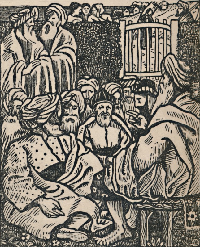 'The Meeting of the Elders', 1919. Artist: Lucien Pissarro.
