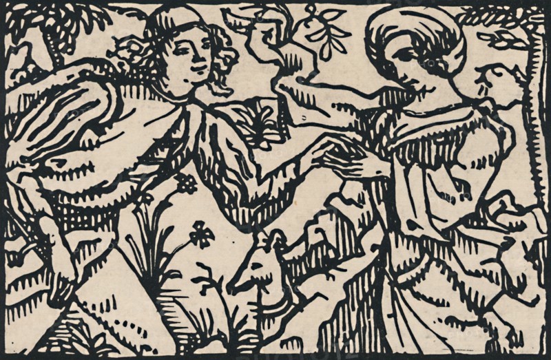 'Illustration for Villon's Petit Testament, 1919. Artist: Emile Bernard.