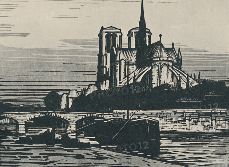 'Notre-Dame De Paris', 1919. Artist: Alfred Latour.