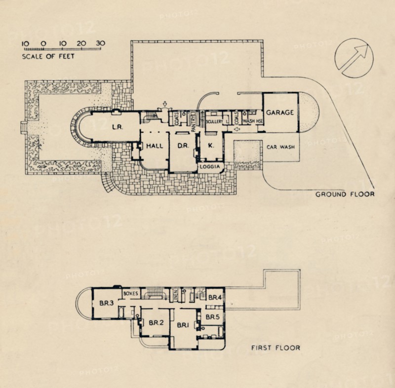 'House at Burn Bridge by The Late John Procter, F.R.I.B.A.', 1942. Artist: Unknown.