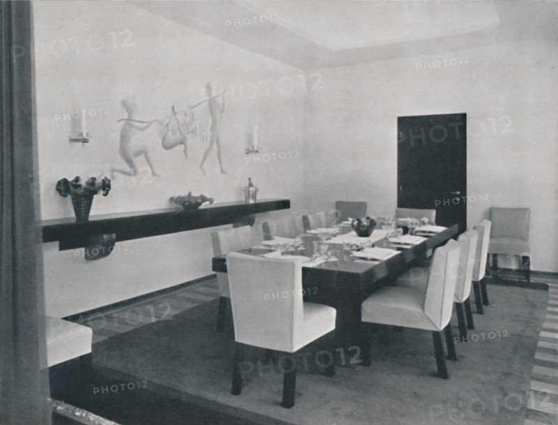 'House in Bucharest by Rudolf Frankel - The dining room', 1942. Artist: Unknown.