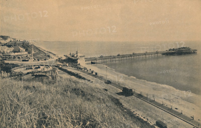 'Boscombe Pier and Sea Front', 1929. Artist: Unknown.