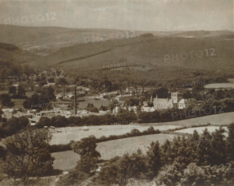 'Buckfast Abbey and Dartmoor', late 19th-early 20th century. Artist: Unknown.