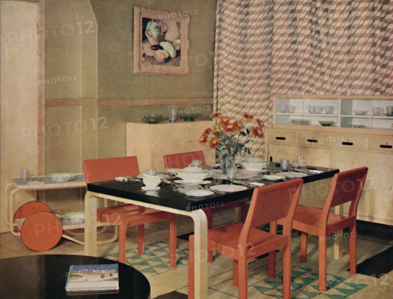 'Dining Room with Finnish furniture', 1938. Artist: Unknown.