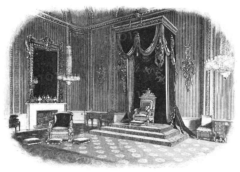 'Buckingham Palace: The Throne-Room', 1886. Artist: Unknown.