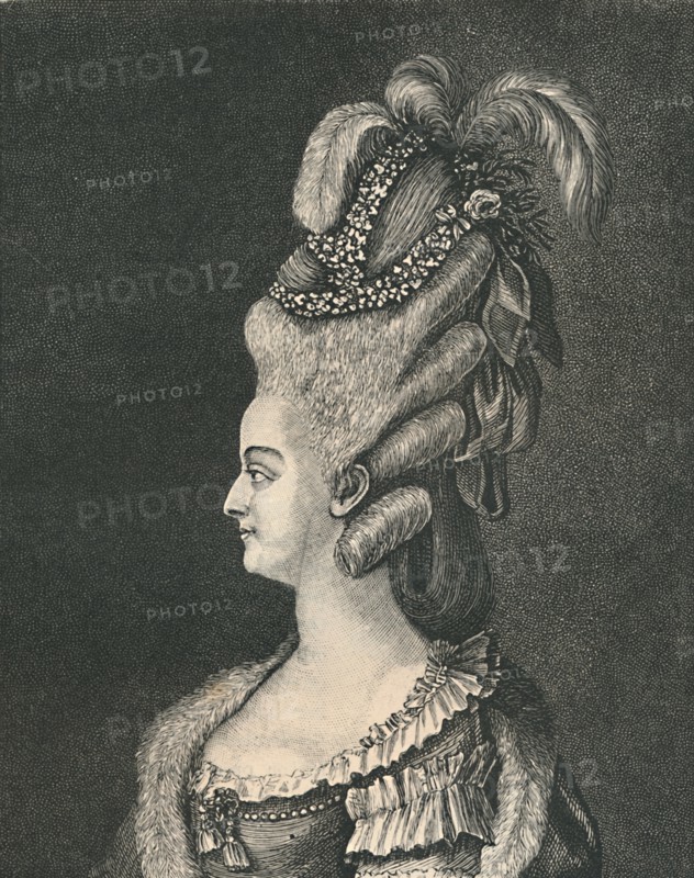 'Female Head-Gear: Marie Antoinette, 1783', (1886). Artist: Unknown.