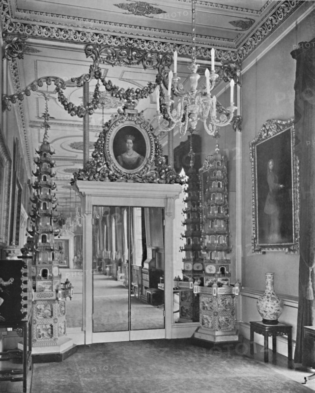 'The Principal Corridor, Buckingham Palace, South End', 1939. Artist: Unknown.