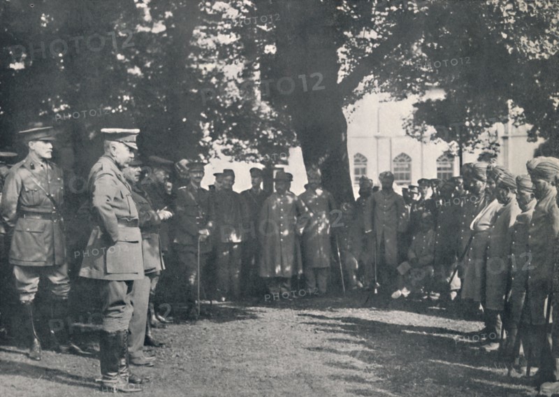 'Lord Kitchener Addressing Indian Patients, 20th July 1915', (1939). Artist: Unknown.
