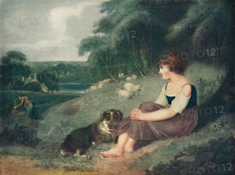 'A Fern-Cutter's Child', c1800, (1925). Artist: Robert Mitchell Meadows.