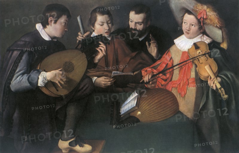'Lutes and violin; unknown Italian painter of the seventeenth century', 1948. Artist: Unknown.