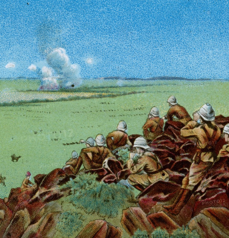 'The Fight at Paardeberg', 1900 . Artist: Unknown.