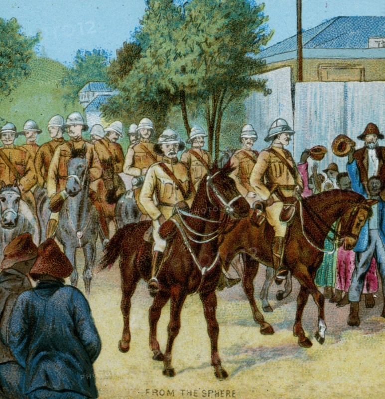 'Lord Roberts' State Entry into Bloemfontein', 1900 . Artist: Unknown.