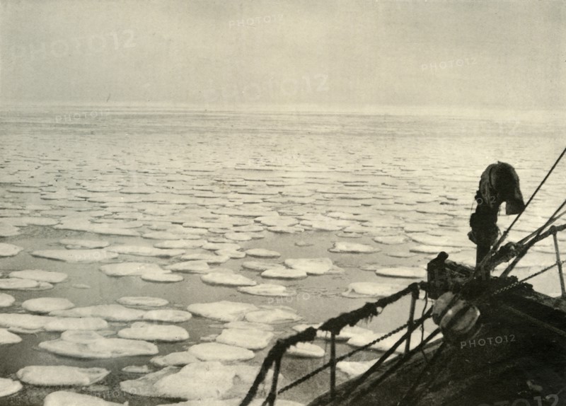 'Pancake Ice in the Ross Sea', c1908, (1909).  Artist: Unknown.