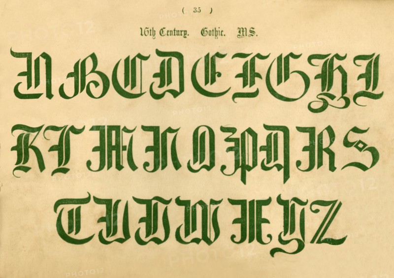 '16th Century. Gothic. MS', 1862. Artist: Unknown.