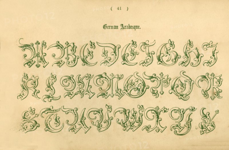 'German Arabesque', 1862. Artist: Unknown.